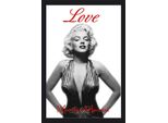 Monroe, Marilyn Love - Specchio Stampato 20X30 Cm In Cornice Di Plastica