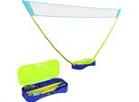 Sportnow Set Da Badminton 2 In 1, Rete Da Badminton Con Supporto, Rete Da Pallavolo, Regolabile, Con Borsa Da Trasporto, Per Uso Interno Ed Esterno