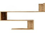 Dmora Mensola Fulvia 14.5X120X71.4H Cm Marrone Quercia, 3 Ripiani