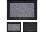H&S Decoration | Zerbini - 60X40 Cm - Grigio Scuro - Antiscivolo E Lavabile - Elegante Tappetino Antipolvere