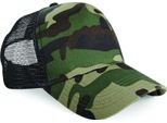 Berretto Trucker Retro / Berretto Da Baseball Beechfield Con Motivo Mimetico (2 Pezzi/Confezione) RW6701 (Taglia Unica) (Motivo Mimetico Verde)