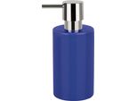 Distributore Di Sapone Spirella "Tube"" | Con Pompa | Distributore Di Sapone Liquido | Porcellana | 300Ml | Resistente E Robusto | Blu"