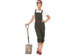 Smiffys - Costume "World War Ii"" - Donna SM2192 (M) (Verde/Bianco)"