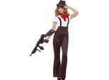 Smiffys - Set Di Costumi "Glam"" Per Donna SM2723 (L) (Nero/Rosso)"