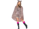 Smiffys - Poncho Per Uomo/Donna Unisex - Party SM234 (Taglia Unica) (Bianco/Nero/Bruno)