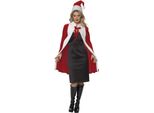 Smiffys - Set Di Costumi Da Donna - Design Natalizio SM1216 (Taglia Unica) (Rosso/Bianco)