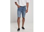 Urban Classics Pantaloncini Jeans Relaxed Fit Shorts Light Destroyed Washed Blu-28