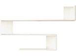 Dmora Mensola Albareto 14.5X120X71.4H Cm Bianco Bianco, 3 Ripiani