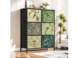 Cassettiera Fortuna Lai Con 6 Cassetti In Tessuto, Credenza Per Cucina, Ufficio, Corridoio, Mobile Tv