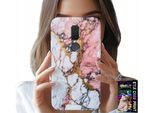 Custodia Per Huawei Mate 10 Lite - Marmo Rosa E Bianco, Motivi In Pietra