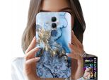 Custodia Per Huawei Mate 20 Lite - Motivi Femminili Marmorizzati + Vetro