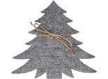 Albero Di Tovagliette Natalizie, Set Di 4, Grigio