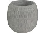 Milanihome.It - Vaso In Fibra Sintetica Di Design Moderno Industrial Cm 18,8 X 18,8 X 16,5 Hdi Coloregrigio