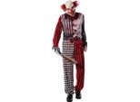 Rubies - Costume "Clown Malvagio"" - Uomo BN4401 (Xl) (Rosso/Nero/Bianco)"