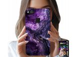 Custodia Per Huawei P10 Lite - Moda Donna Marmo Viola + Vetro