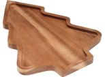 Vassoio Decorativo In Legno Albero Di Natale 28,5 Cm