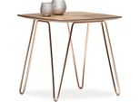 Tavolino In Metallo Marrone In Stile Moderno Ed Elegante