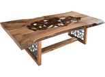 Elegante Tavolo In Legno Marrone Per Soggiorno Moderno Ed Elegante