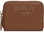 Replay Portafoglio Zip Around Wallet Caramel Cafe Marrone