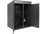 Garage Per 2 Biciclette Hwc-H66B, Box Per Biciclette Rifugio Per Biciclette Con Serratura In Metallo 213X158X125Cm ~ Antracite
