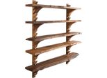 Scaffale In Legno Marrone Dal Design Moderno, Resistente E Versatile