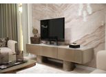 Elegante Mobile Tv In Legno Beige Per Un Soggiorno Moderno