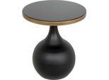 Elegante Tavolino In Legno Nero In Stile Moderno