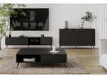 Set Soggiorno Mobili Moderni In Legno Tv Lavagna + Credenza Tavolino