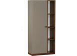 Elegante Libreria In Legno Grigio Dal Design Moderno
