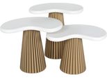 Tavolino In Legno Bianco Dal Design Moderno