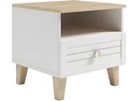 Comodino Moderno In Legno Bianco