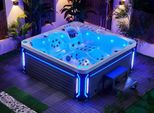 Spa-Bath Whirlpool Blubberbad Hydromassagewanne Whirlwanne 210X210 Cm