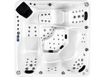 Whirlpool Blubberbad Hydromassagewanne Spa-Bad Whirlwanne 200X200 Cm