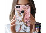 Custodia Per Huawei P10 Lite - Marmo Rosa E Bianco, Motivi In Pietra