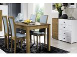 Sala Da Pranzo Set Moderno Tavolo Da Pranzo + 4X Sedie Cassettiera Di Design