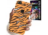 Custodia Per Huawei P10 Lite - Cover Posteriore A Strisce Di Tigre + Vetro