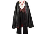 Hotel Transylvania - Costume - Bambini BN5342 (L) (Rosso/Nero)