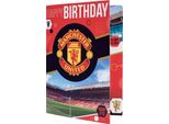 Manchester United Fc - Biglietto Di Compleanno "Musical"" - Cartoncino TA12483 (Taglia Unica) (A Colori)"