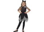 Smiffys - Costume "Deluxe"" - Ragazze SM1286 (110-116) (Nero)"