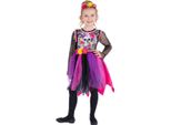 Smiffys - Costume Da Giorno Dei Morti - Ragazza SM1932 (110-116) (Colorato)