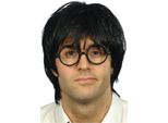 Smiffys - Set Di Accessori Per Costumi Da Uomo "Schoolboy"" - Vetro, Plastica SM846 (Taglia Unica) (Nero)"