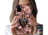Custodia Per Huawei Y5P - Design Femminile Custodia A Cuore Con Lucchetto + Vetro