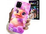 Custodia Per Huawei Y5P - Simpatica Anatra, Anatra Su Sfondo Rosa
