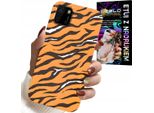 Custodia Per Huawei Y5P - Cover Posteriore A Strisce Di Tigre + Vetro