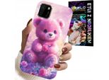 Custodia Per Huawei Y5P - Simpatico Orsetto Su Sfondo Rosa, Custodia + Vetro