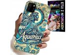 Custodia Per Huawei Y5P - Segno Zodiacale, Acquario, Retro Astronomico