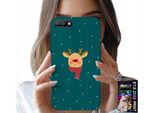 Custodia Per Huawei Y6 2018 - Renna Su Sfondo Verde Disegni Festivi