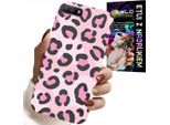 Custodia Per Huawei Y6 2018 - Design Femminile Con Stampa Leopardo Rosa Pantera