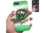 Custodia Per Huawei Y6 2018 - Calcio, Custodia Calcio + Vetro