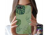 Custodia Per Huawei Y6 2018 - Foglie Verdi Motivi Floreali Retro Custodia